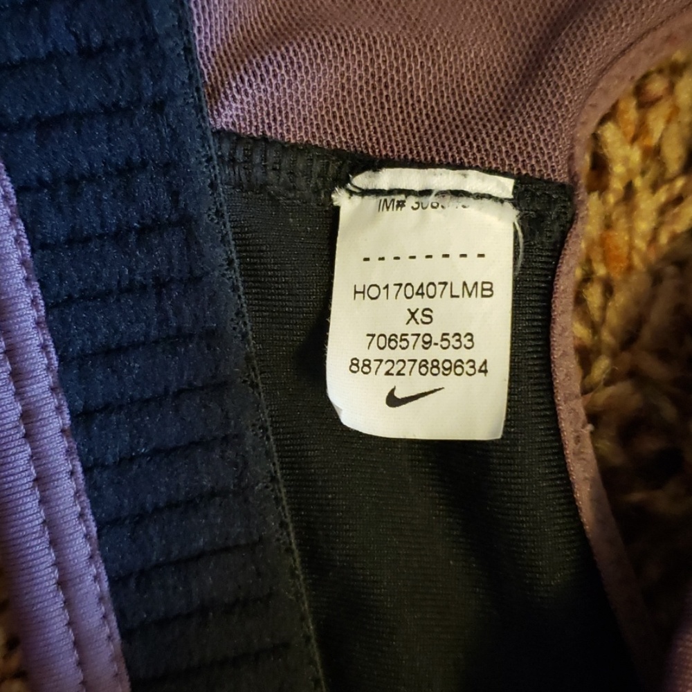 Nike Dri-Fit XS Purple Racerback Sports Bra - Picture 7 of 7